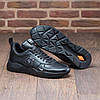 Чоловічі шкіряні кросівки (натуральна шкіра) чорні демісезонні для чоловіків на весну осінь, розміри 40-45, фото 6