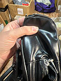 Дефект! Жіноча сумка 8182 багет чорна, фото 9