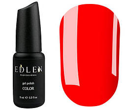 Гель-лак Edlen Color 071 (оранжево-червоний, неон), 9 мл