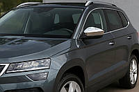 Накладки на Зеркала (2 шт, Нержавейка) Carmos для Skoda Karoq 2018- гг