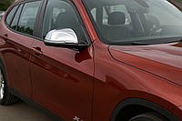 Накладки на Зеркала (2 шт, Нержавейка) Carmos для BMW X1 E-84 2009-2015 гг