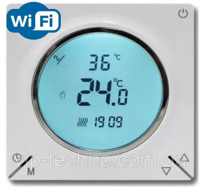 Терморегулятор программатор Castle AC829H WI-FI БІЛИЙ/ ГРАФІТ, фото 1