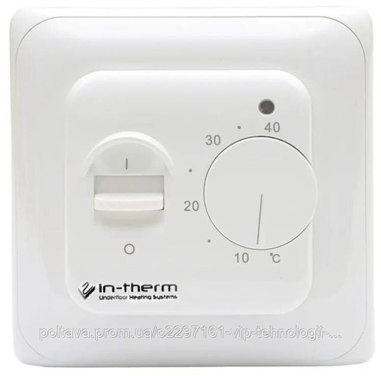 Терморегулятор IN-THERM RTC 70 для теплої підлоги БІЛИЙ\ ЧОРНИЙ
