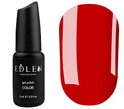 Гель-лак Edlen Color 074 (яскравий червоний, неон), 9 мл