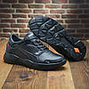 Чоловічі шкіряні кросівки (натуральна шкіра) чорні демісезонні для чоловіків на весну осінь, розміри 40-45, фото 5