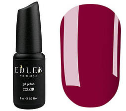 Гель-лак Edlen Color 078 (приглушений яскраво-червоний, емаль), 9 мл