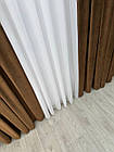 Оксамитові(велюрові) однотонні штори турецької якості. Колір: коричневий, фото 8