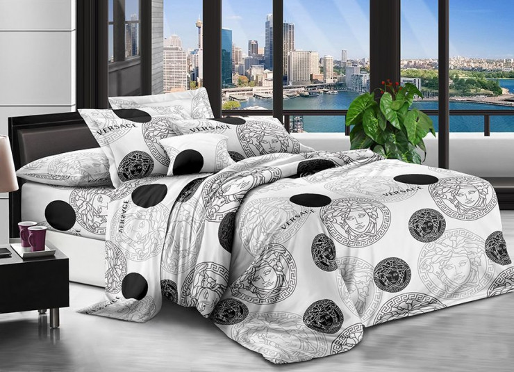 Комплект постільної білизни з бязі євро розмір 200х215 см, фото 1