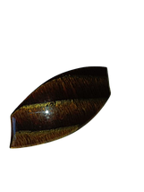 Шпилька-автомат Лист коричнева із золотом 128089 (Франція) розпродажу, фото 2