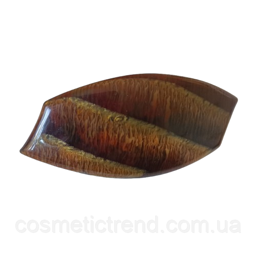 Шпилька-автомат Лист коричнева із золотом 128089 (Франція) розпродажу