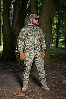Демісезонний тактичний костюм soft shell multicam на флісі водостійкий, Армейська комуфляжна форма зсу