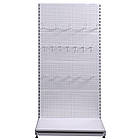 Стелаж перфорований Рістел 1900х950 мм, стелаж торговий приставний, стелаж для інструментів, стелаж для деталей, стелаж в магазин, фото 3