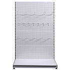 Стелаж перфорований Рістел 1900х1200 мм, стелаж торговий приставний, стелаж для інструментів, стелаж для деталей, стелаж в магазин, фото 3