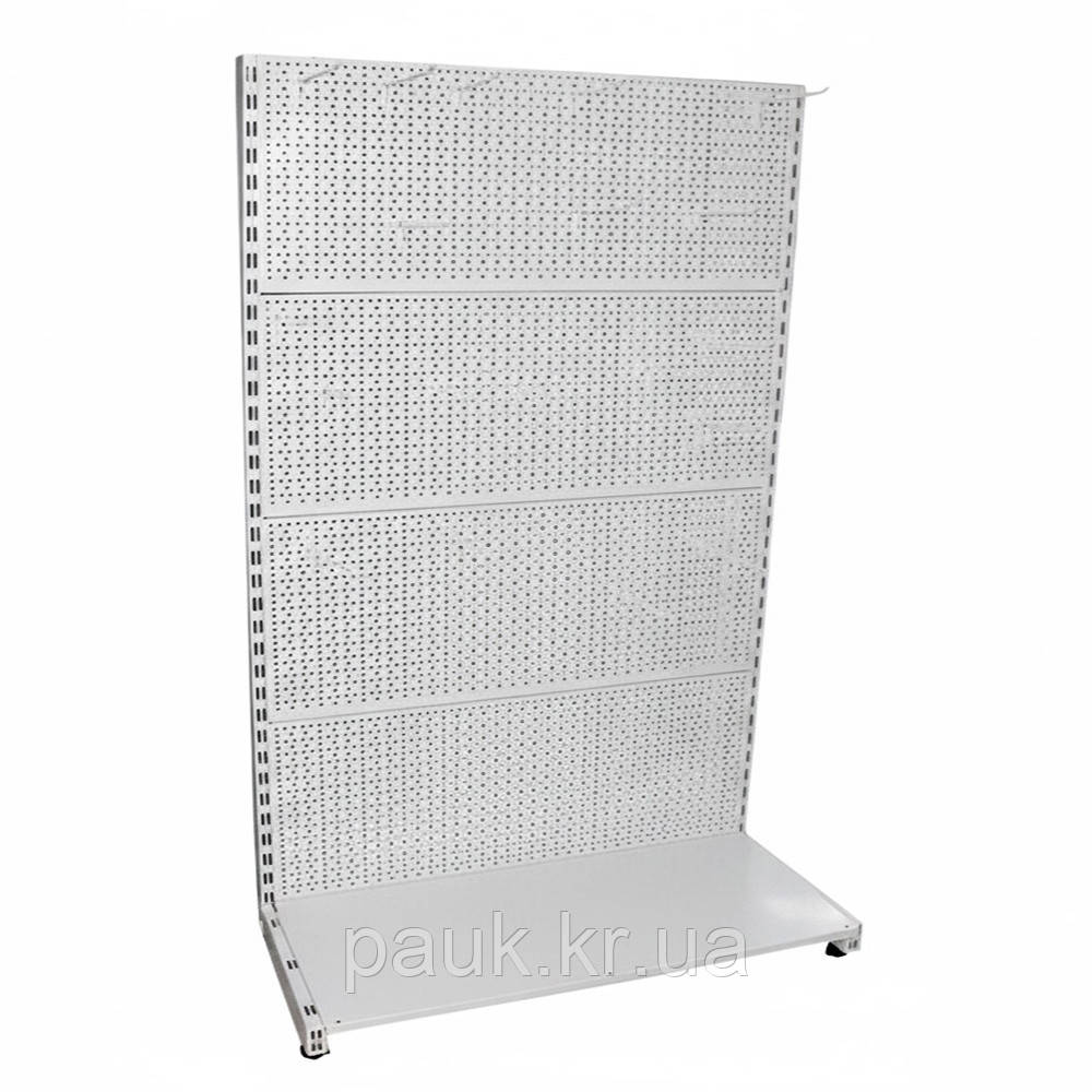 Стелаж перфорований Рістел 1900х1200 мм, стелаж торговий приставний, стелаж для інструментів, стелаж для деталей, стелаж в магазин, фото 1