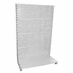 Стелаж перфорований Рістел 1900х1200 мм, стелаж торговий приставний, стелаж для інструментів, стелаж для деталей, стелаж в магазин