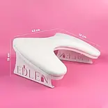 Підлокітник фігурний Edlen Comfort, білий, фото 2