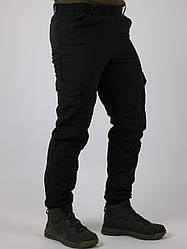 Брюки манжет на флісі Чорні (розмір 46)