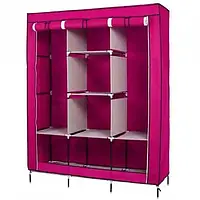 Тканинна складана шафа на 3 секції STORAGE WARDROBE 88130 красиві текстильні меблі для кімнати, фото 5