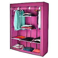 Тканинна складана шафа на 3 секції STORAGE WARDROBE 88130 красиві текстильні меблі для кімнати, фото 2