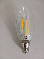 Лампочка LED SIRIUSSTAR filament clear 4202 8 W (C37-4200K-E14)