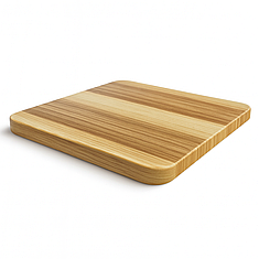 Стільниця квадратна з масиву ясена 70х70 см