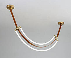 Люстра підвісна світлодіодна VALESO THD63224-1200 45W коричнева