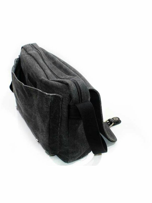 Маленькая мужская сумка через плечо из ткани сумка-почтальон для работы 6584 - фото 2 - id-p480664131