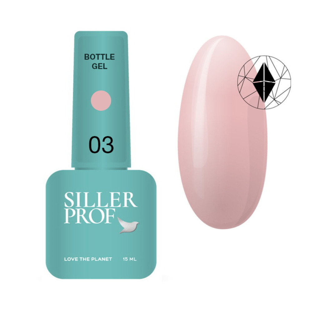 Гель для нігтів Siller Bottle Gel №3, 15 мл, фото 1