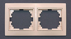 Рамка Valeso РК-1002 2-секційна крем