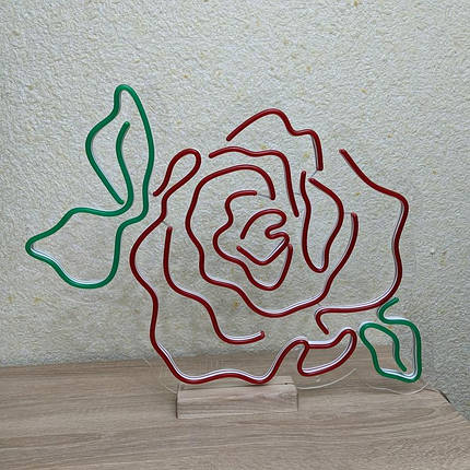 Неоновий світильник Троянда 500х430 acr-n000104, фото 2