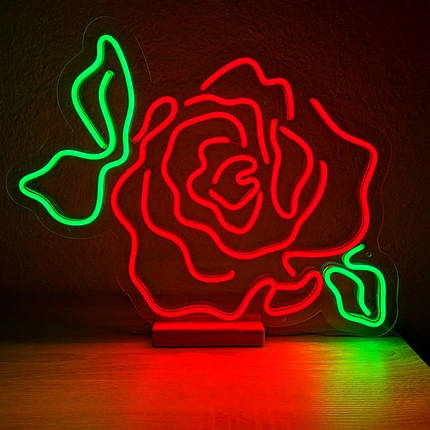 Неоновий світильник Троянда 500х430 acr-n000104, фото 1