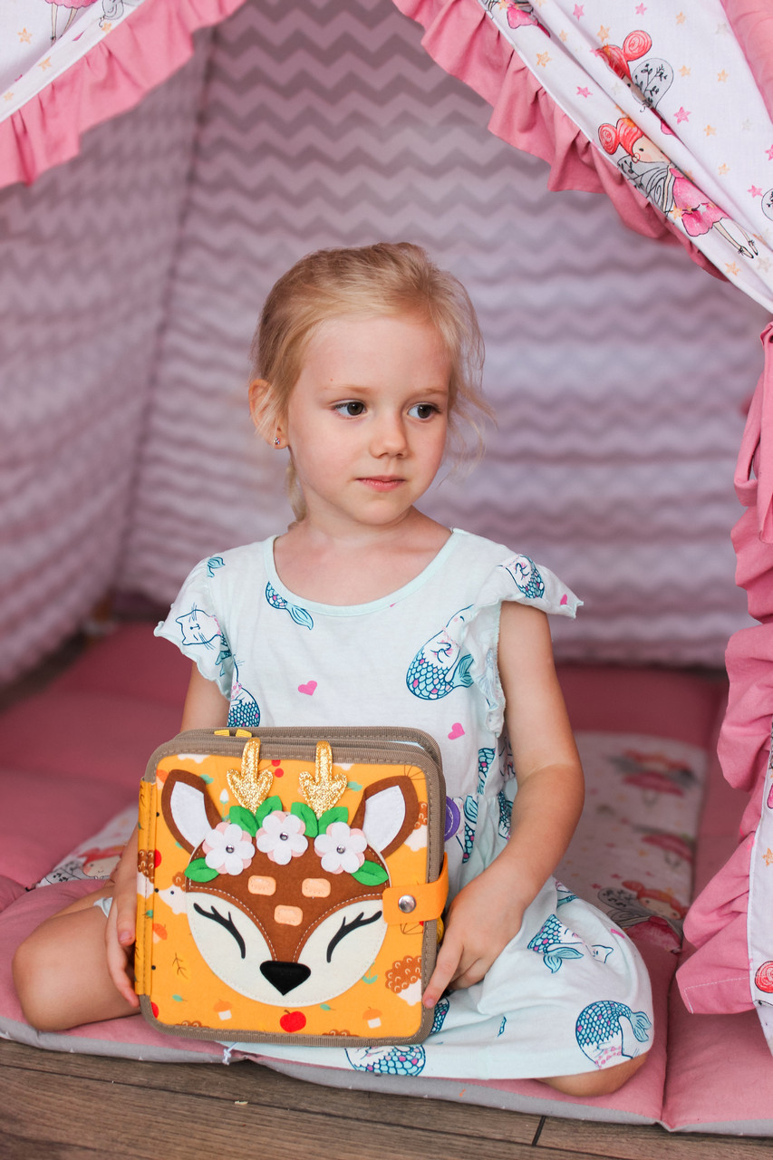 М'яка книжка-бізіборд Оленя 69029, фото 1