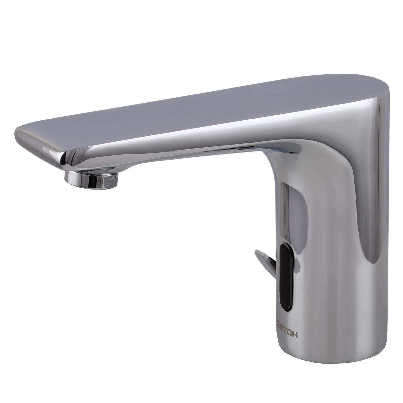 Змішувач сенсорний для умивальника HOTEC 19.117 DC / AC Hot / Cold з трансформатором, Китай, фото 1