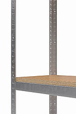 Стелаж | 1960–2500 мм | різні розміри | 150 кг/полка | ДСП полки 16 мм | металевий | оцинкований | ЧК-80, фото 3
