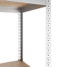 Стелаж | 1960–2500 мм | різні розміри | 150 кг/полка | ДСП полки 16 мм | металевий | оцинкований | ЧК-80, фото 5