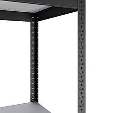 Стелаж | 1960–2500 мм | чорний | різні розміри | 150 кг/полка | ДСП полки 16 мм | металевий | оцинкований | ЧК-81, фото 4