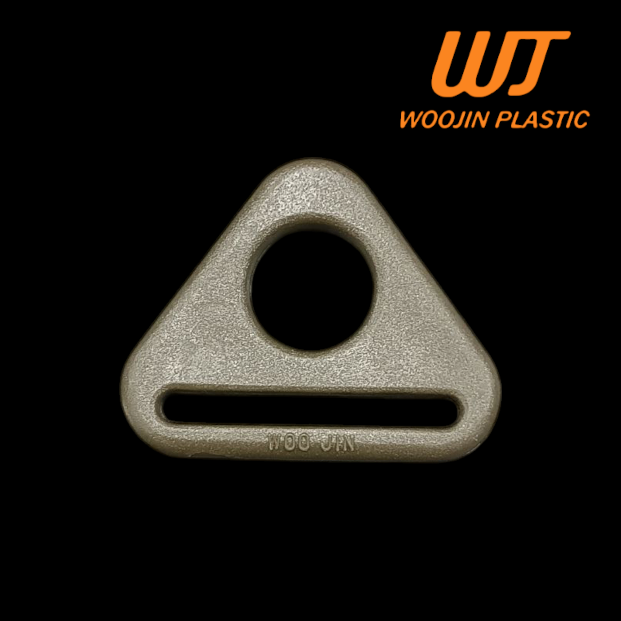 Напівкільце S Loop 25 мм WJ Woojin Plastic для стропи 2,5 см матеріал ацеталь колір Хакі, фото 1