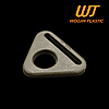 Напівкільце S Loop 25 мм WJ Woojin Plastic для стропи 2,5 см матеріал ацеталь колір Хакі, фото 2