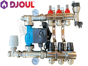 Колектори DJOUL латунні в хромі