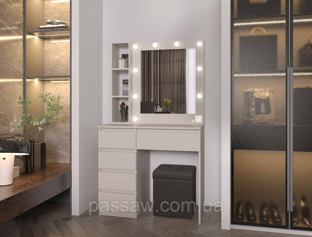 Візажний стіл-1 з підсвічуванням Фенікс, фото 1