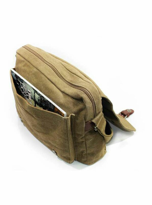 Мужская сумка через плечо тканевая планшет городская повседневная 6584 - фото 3 - id-p480665304