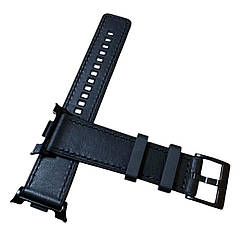 Ремінець Primolux Leather Silicone для годинника Samsung Galaxy Watch 8 (46 mm / 44 mm / 40 mm) - Black