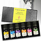 Набір ефірних водорозчинних олій Fragrant Garden 6 шт. Аромамосла для дифузора/зволожувача повітря, фото 2