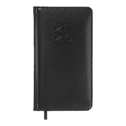 Щотижневик датов. 2026 кишеньк. BRAVO, 85*153, чорний, штуч. шкіра/поролон