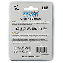 Батарейки SEVEN LR6 AA 1.5V 4 шт, фото 4