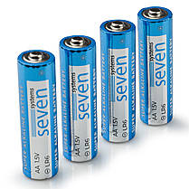 Батарейки SEVEN LR6 AA 1.5V 4 шт, фото 5