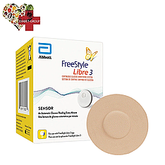 Сенсор FreeStyle Libre 3 (Фристайл Лібре 3) 1 пак. і 1 тейп у комплекті