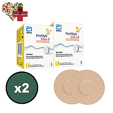 Сенсор FreeStyle Libre 3 (Фристайл Лібре 3) 2 уп. і 2 тейпи в комплекті