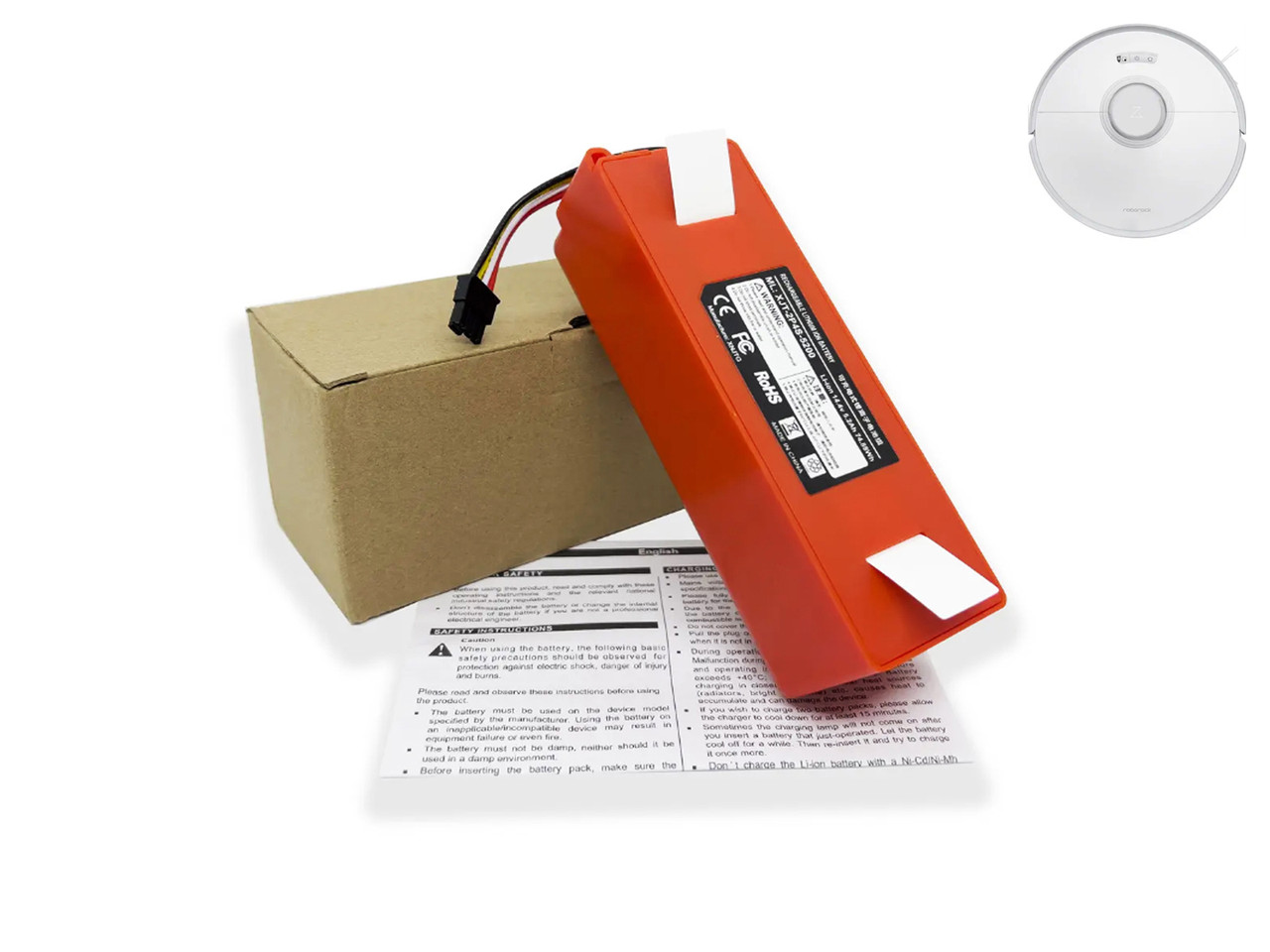 Акумулятор для Xiaomi Roborock Q5 / Q5 Plus Li-ion 14.4V 5200 мА·год, фото 1