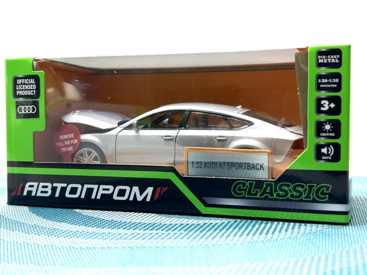 Іграшка машина мет. АВТОПРОМ арт. 68319, 1:32, бат,світло,звук,відкр.двері,у коробці 18*9*8см, фото 1